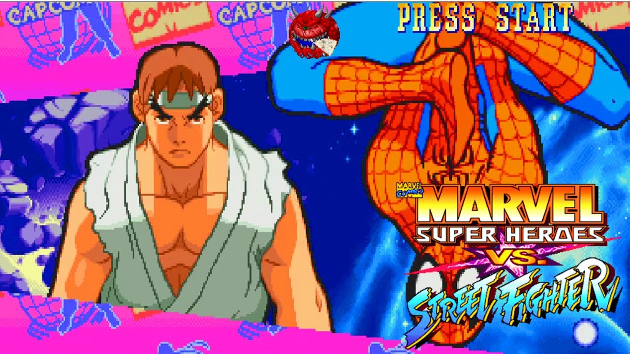 Ryu/Spiderman - Marvel Super Heroes vs Street Fighter (Arcade)