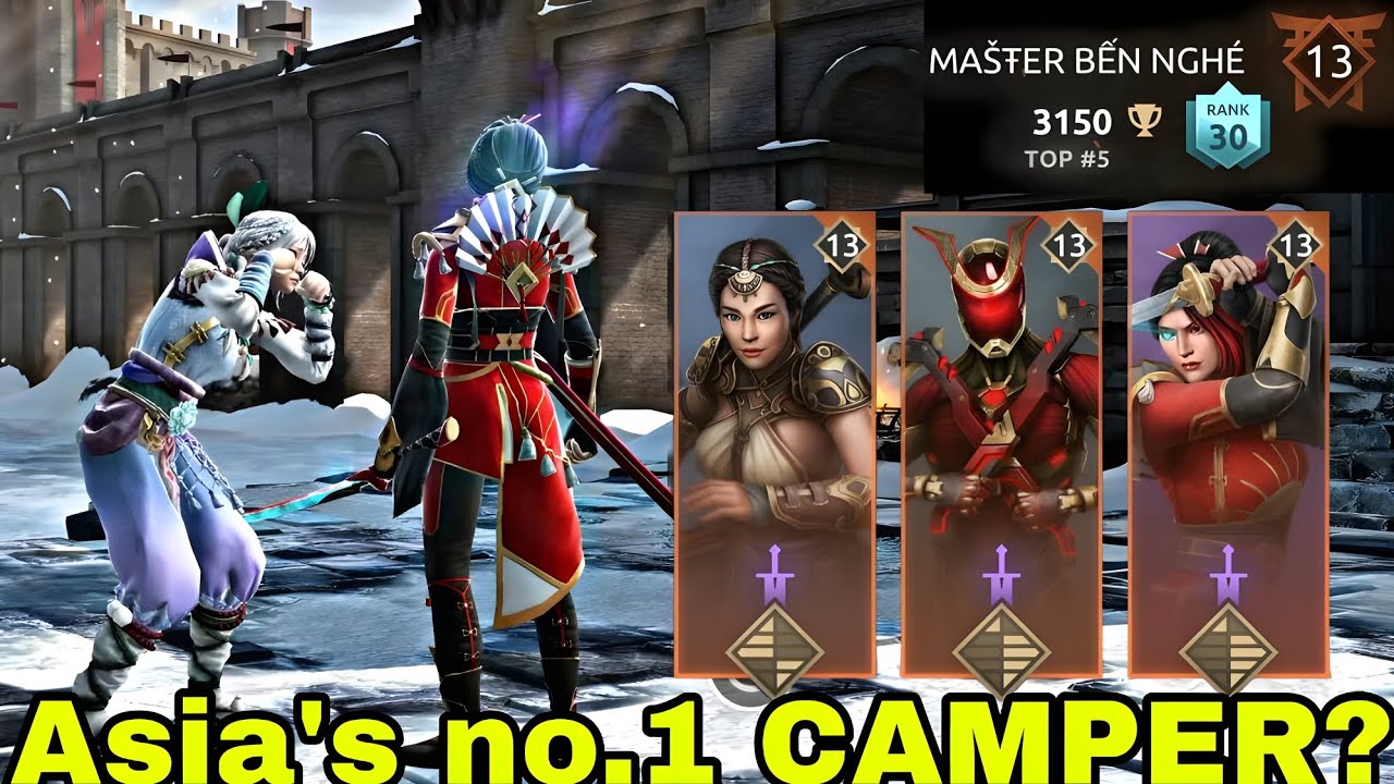 Trolling Asia's no.1 camper(MASTER BEN NGHE) in his own way 😂😌 | Shadow Fight 4 Arena #shadowfight4