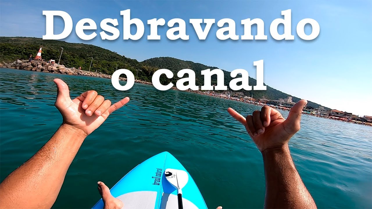 Percorrendo o canal de stand up paddle Brasil Natural. Barra da lagoa, Florianópolis - SC