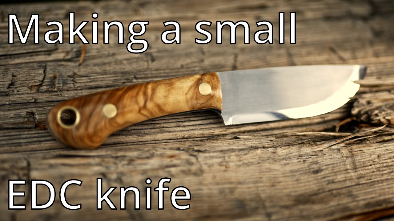 Making a small EDC knife using simple tools | knife making
