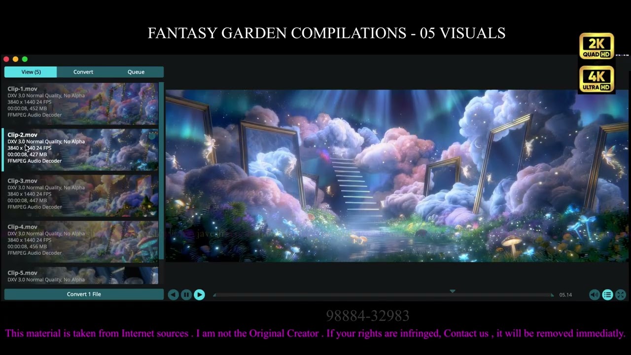 162. Fantasy Garden Compilations -  05 Visuals