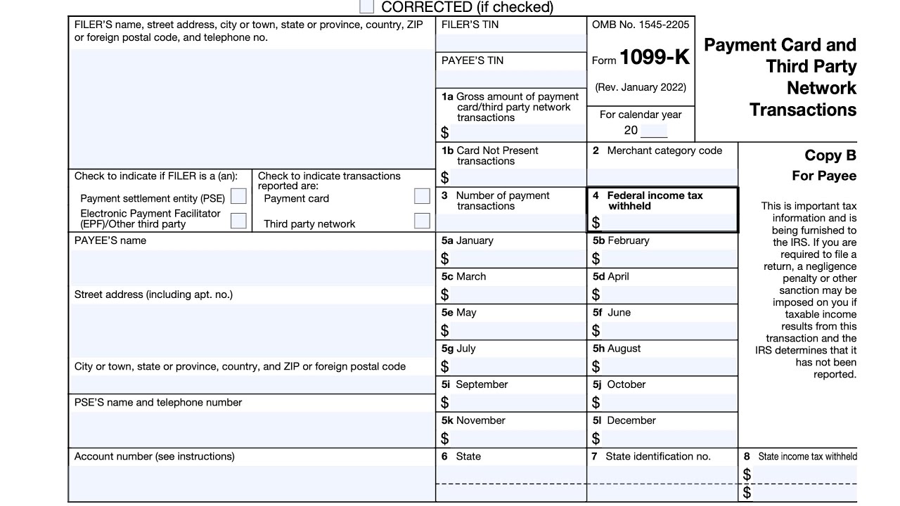 IRS Form 1099-K walkthrough ARCHIVED COPY - READ COMMENTS ONLY