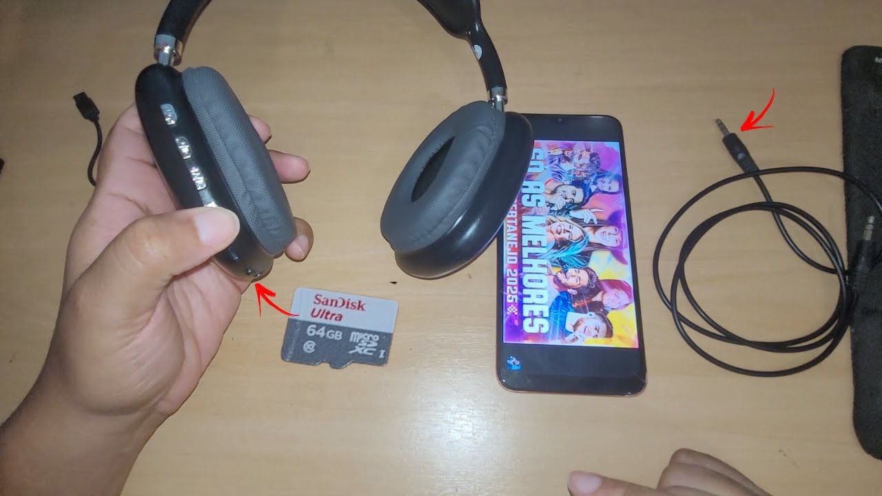 fone de ouvido bluetooth headset cartão de memória p2 rádio como usar
