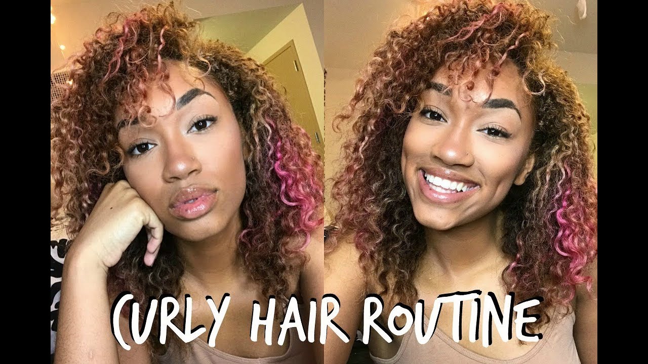 CURLY HAIR ROUTINE 2018 (Defined Curls)