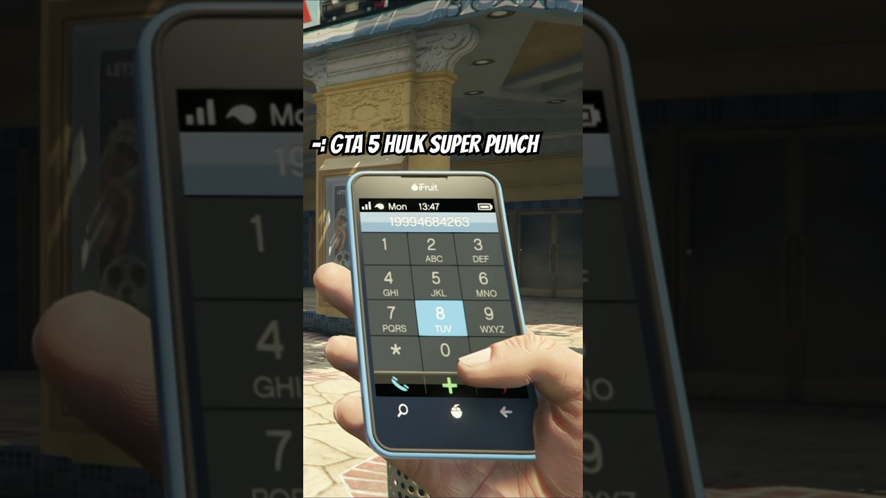 GTA 5 : Hulk Super Punch Cheat Code 
