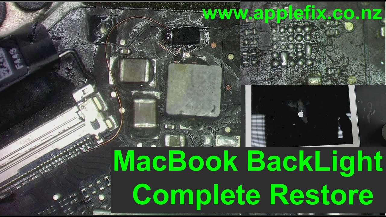Macbook air 820-00165 & 820-003437 Complete Backlight circuit Restore | AppleFix Macbook repair NZ