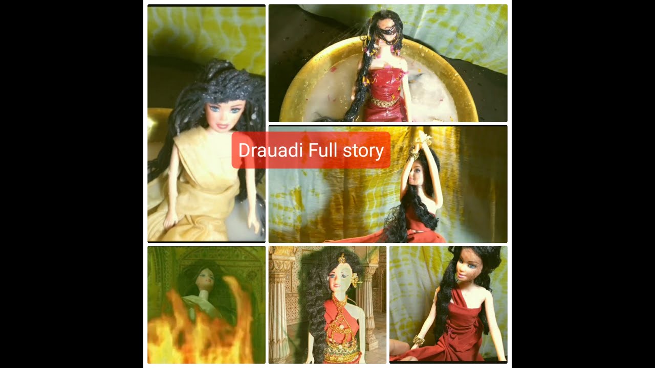 Draupadi full story /Barbie doll/ Draupadi life story/Barbie as Draupadi