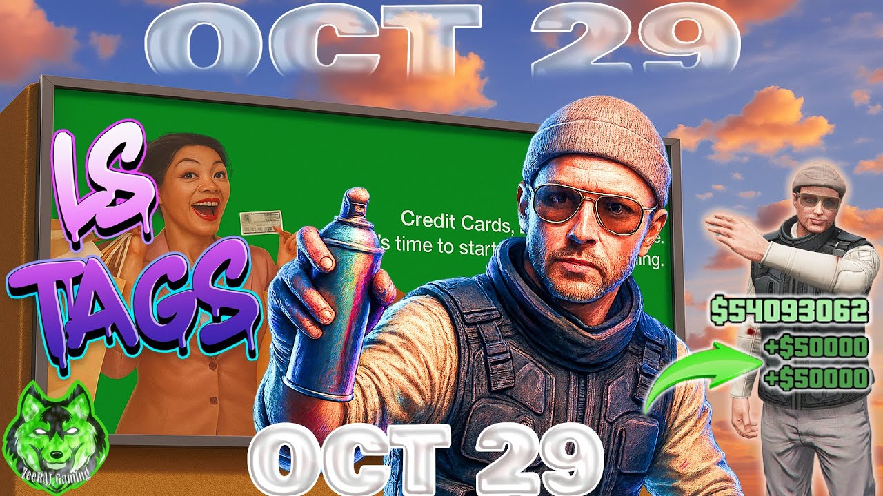 GTA Online LS Tags Location Today October 29 | I Found ALL 5 LS Tags in GTA Online Today!