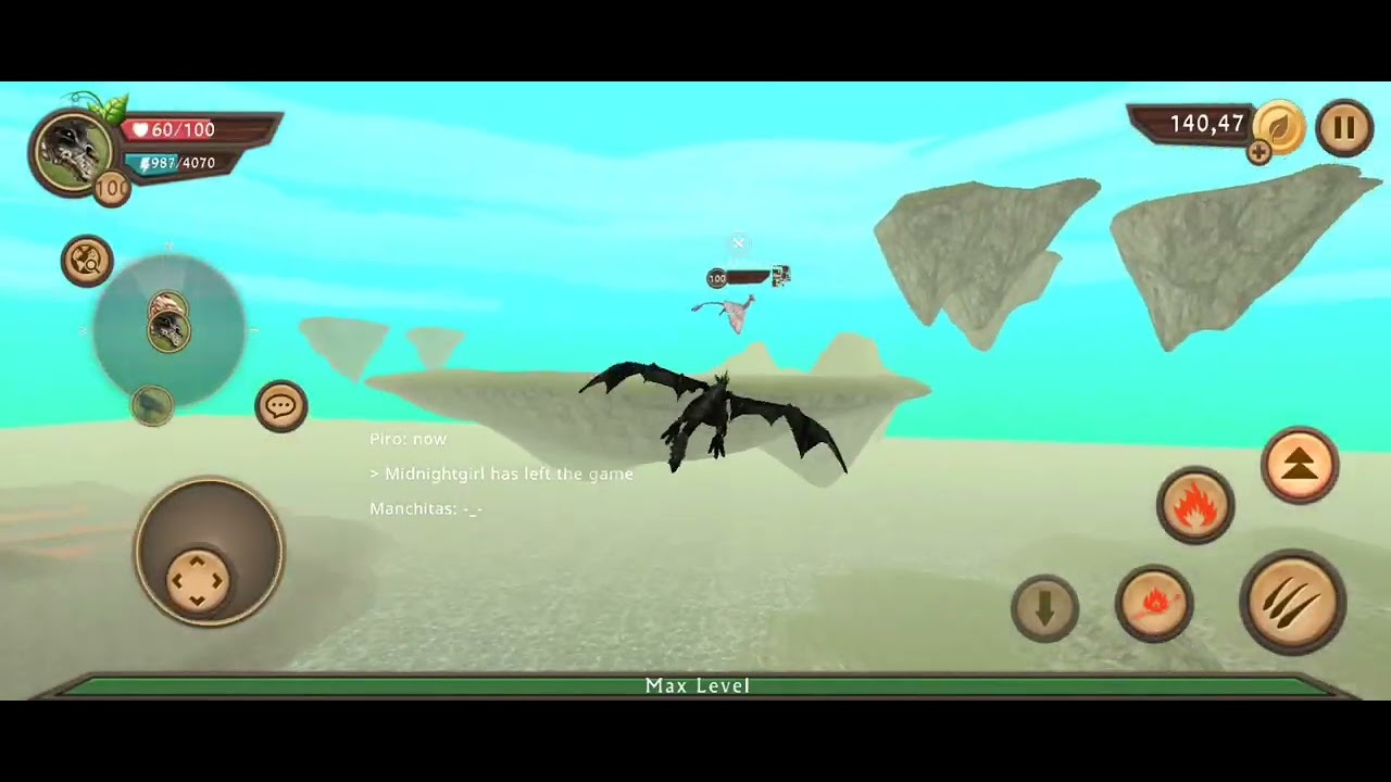 -Dragon Sim PvP- practicing on a high speed user just came back 