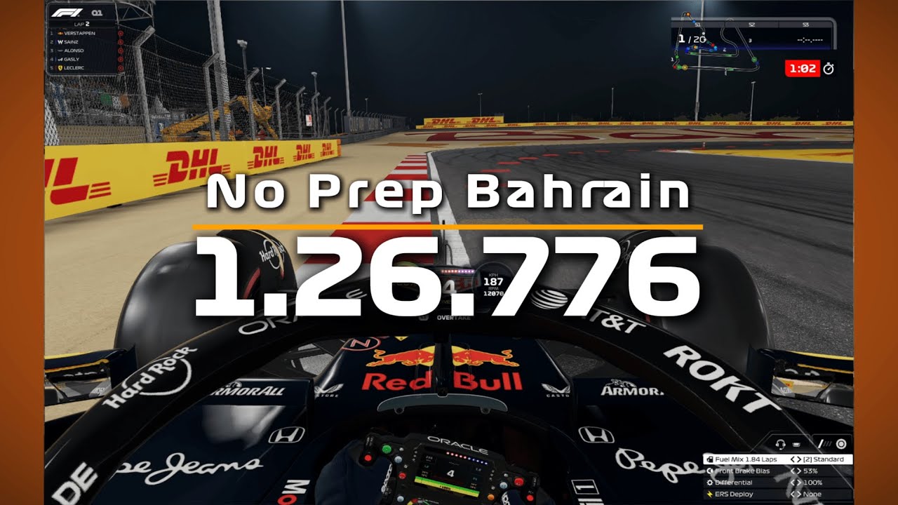 F1 25 | BAHRAIN HOTLAP + ERS & SETUP | 1:26.776