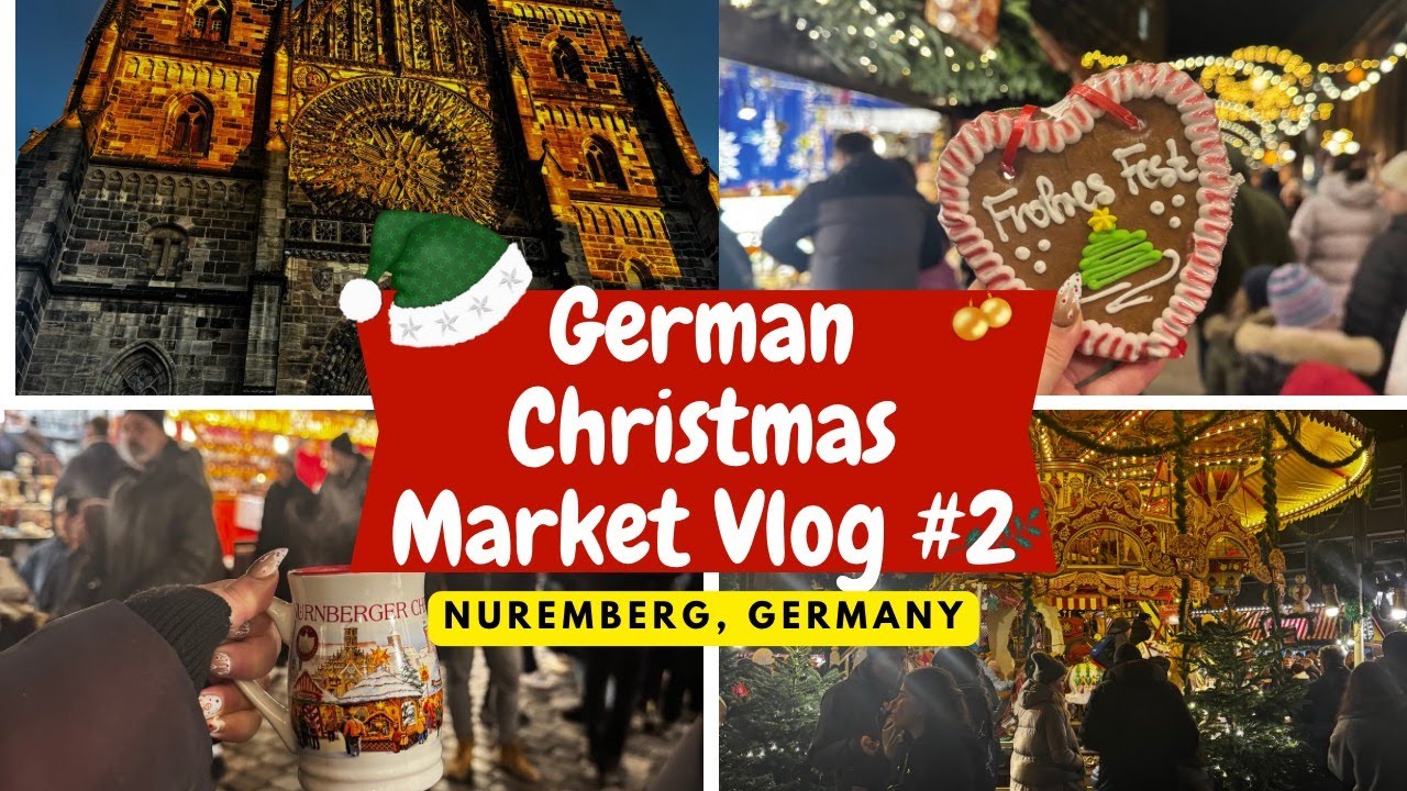 German Christmas Markets Trip | Day Two | Frankfurt to Nuremberg and Nuremberg Christmas Market