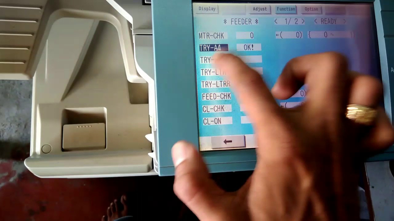 Setting ADF Of Canon IR Photocopier