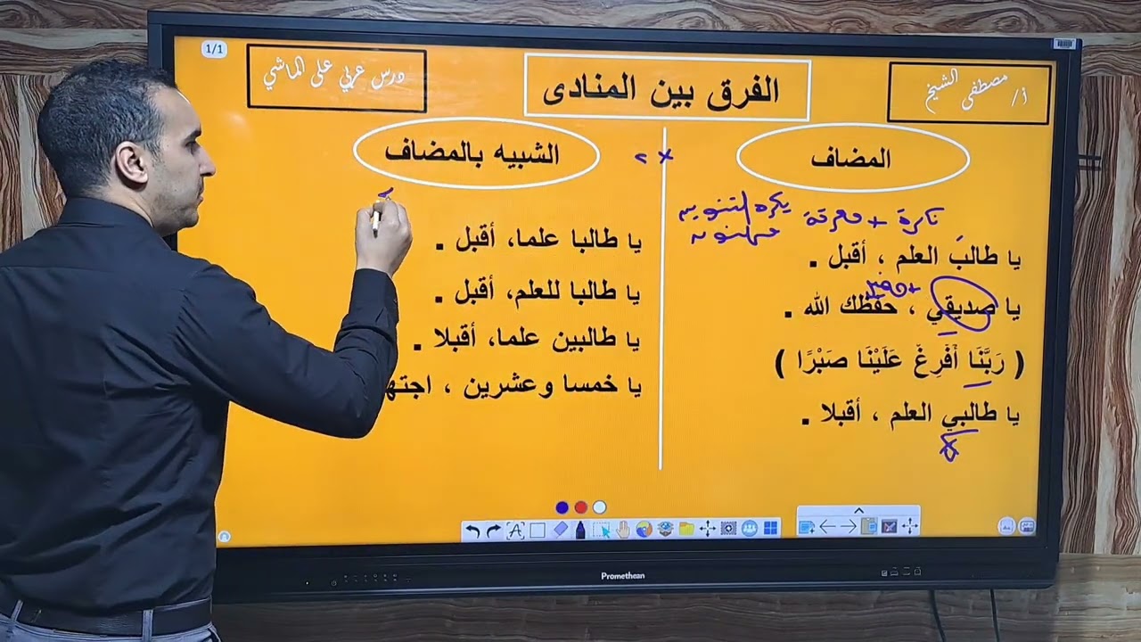 الفرق بين المنادى المضاف والشبيه بالمضاف