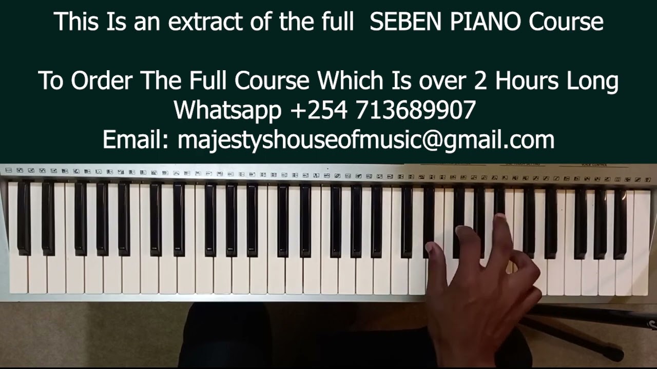 1-♭7-4-5 PIANO SEBEN PROGRESSION (Instructor - Caleb Fadhili)
