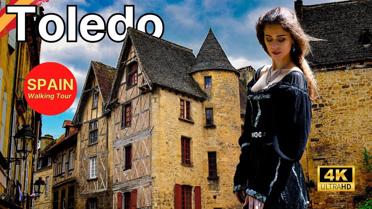 🇪🇦[4K 60fps] Is TOLEDO the Most Beautiful Medieval City in the World? 🏰 Watch this Walking Tour