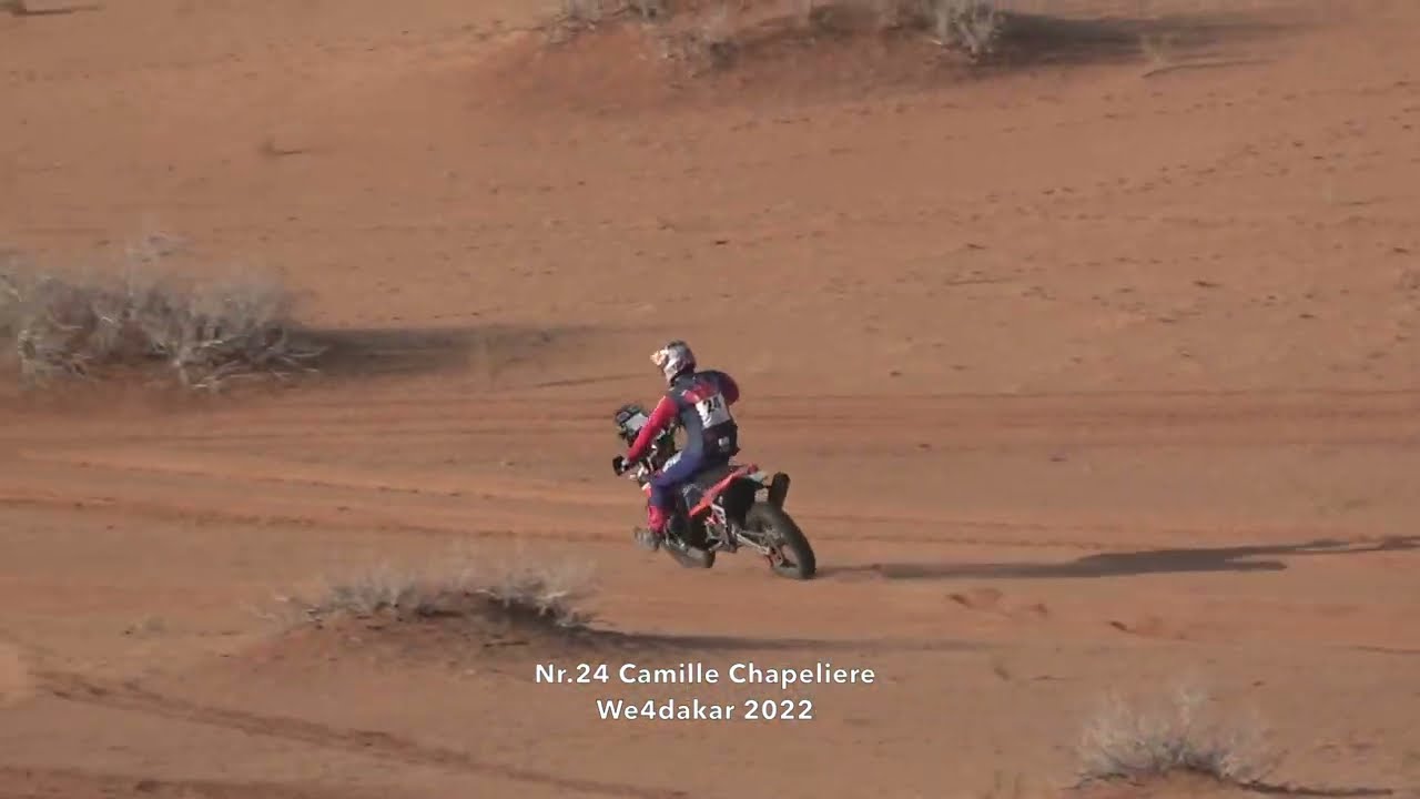 Nr.24 Camille Chapeliere. Team Baines Rally, KTM 450 Rally Factory Replica.