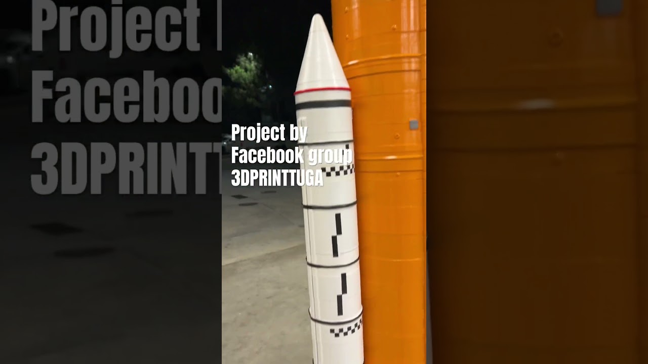 Biggest 3D printed SLS Artemis on earth ! 301cm !  #shorts #nasa #esa #3dprinting