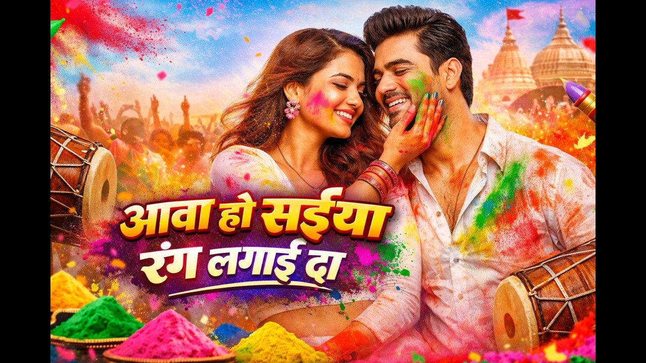 Aawa Ho Saiyan Rang Lagai Da | AI Bhojpuri Holi Song 2026 | Desi DJ Holi Blast 🌈🔥