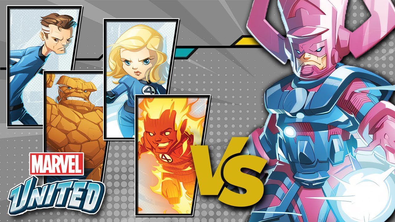 The Coming of Galactus | Marvel United 2 Player Board Game Gameplay