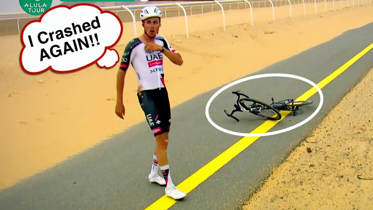Jan Christen CRASH NIGHTMARE in Crosswind CHAOS | AlUla Tour 2026 Stage 1