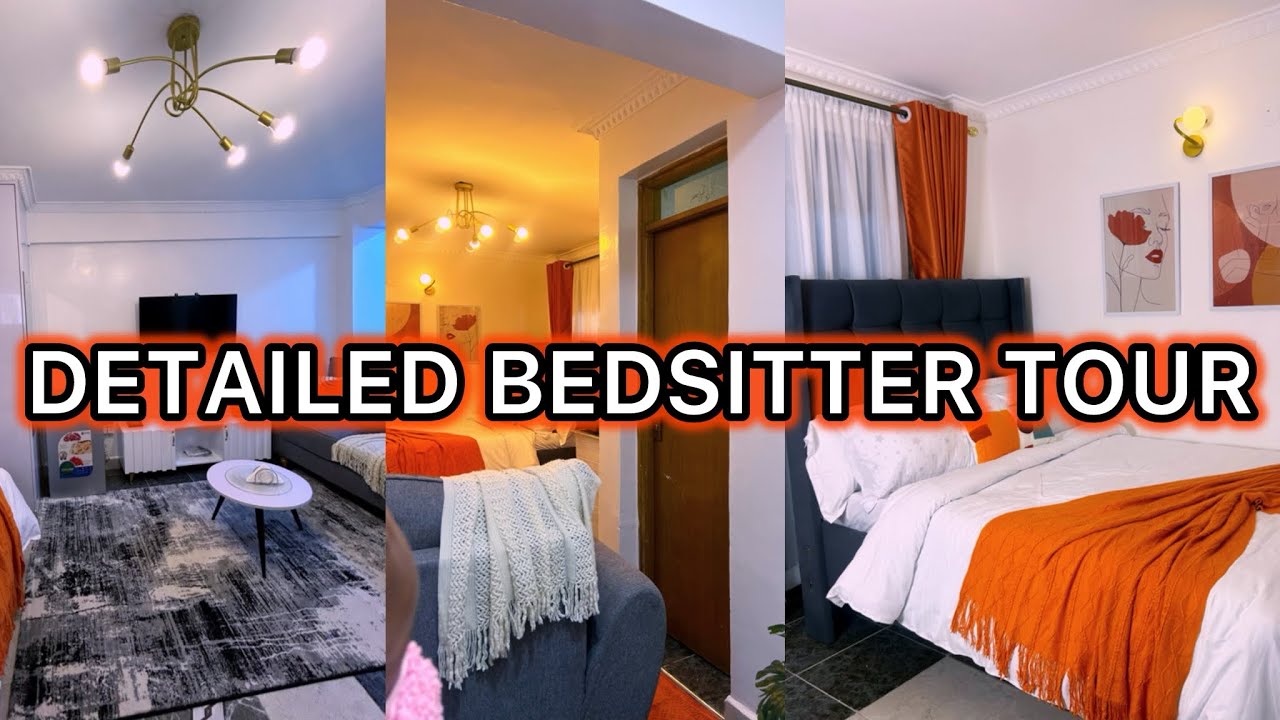 My bedsitter tour//minimalistic studio apartment tour in Kenya/ bedsitter arrangement ideas.