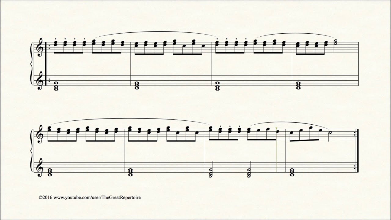Czerny, Practical Exercises for Beginners, Op 599, No.17