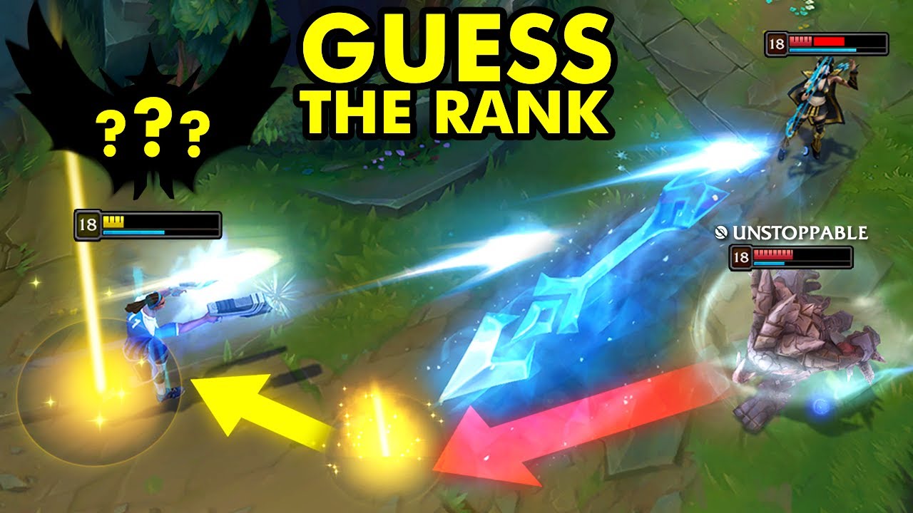 GUESS THE RANK of these LOL Players...