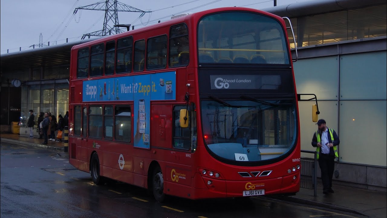*Spare + Fast* GoAhead London Route 69 | Wrightbus Gemini 2 Volvo B5LH (WHV2, LJ61GVX)