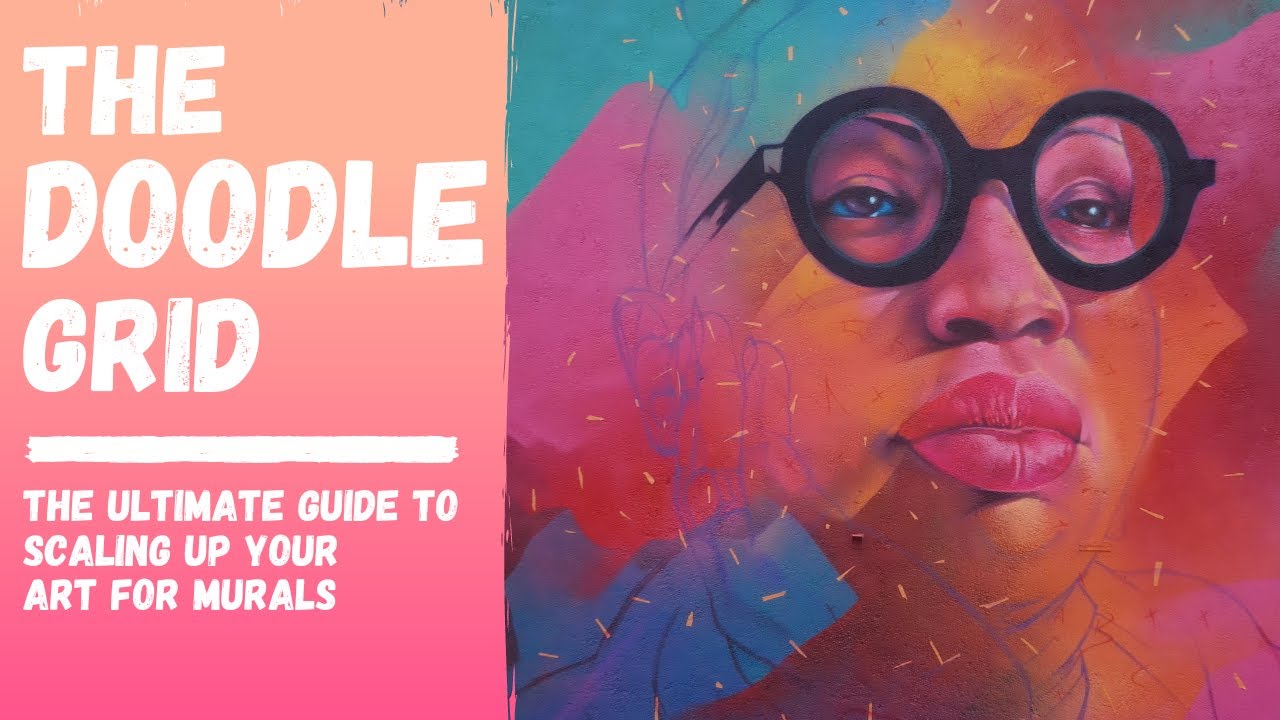 Как увеличить масштаб вашего рисунка для настенной росписи с помощью Doodle Grid (полное руководс...