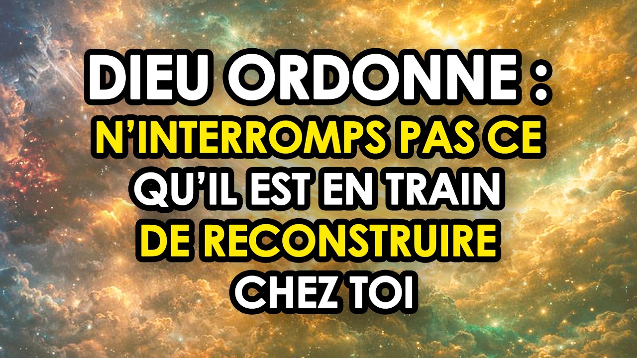 ⚠️ DIEU ORDONNE : N’Interromps Pas Ce Qu’Il Est en Train de Reconstruire Chez Toi