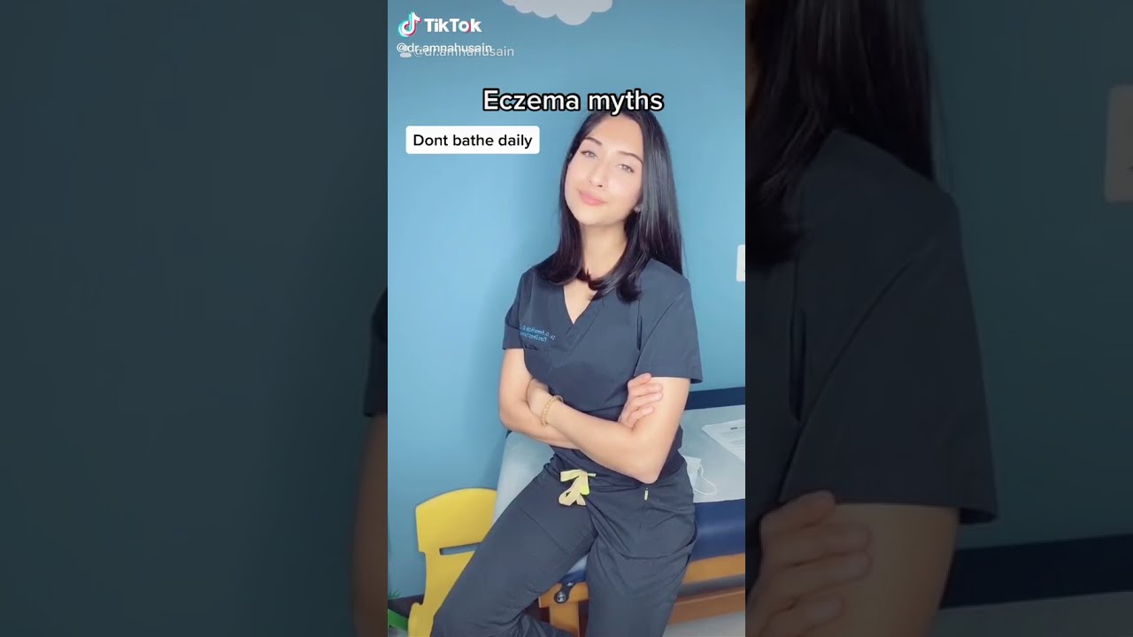 Pediatrician Reviews Eczema Myths | Dr. Amna Husain #shorts #eczema #babyskin