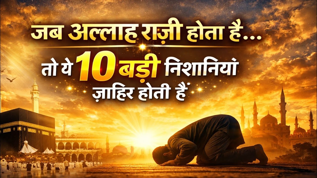 जब अल्लाह राज़ी होता है… तो ये 10 बड़ी निशानियाँ ज़ाहिर होती हैं | Heart Touching Islamic Reminder