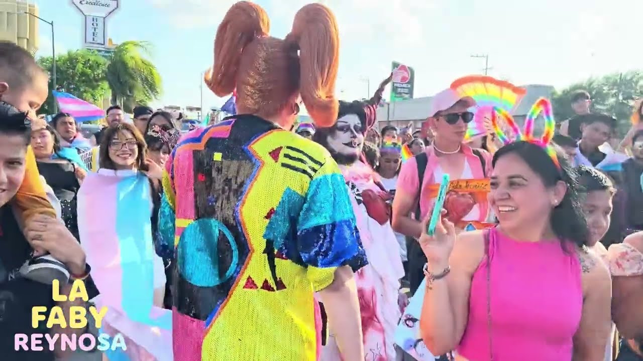 Marcha LGBT 2025 Reynosa Tamps con La Faby Reynosa.