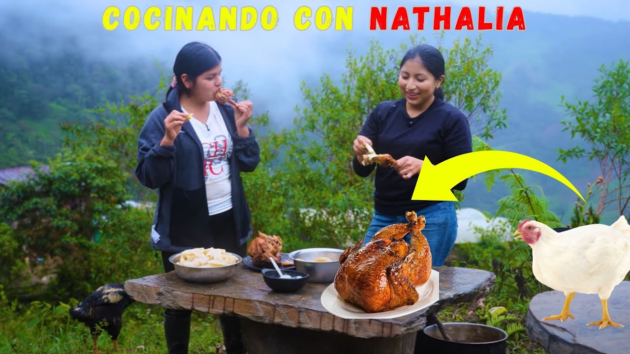 La receta de POLLO FRITO EN EL CAMPO con NATHALIA Y ALICIA
