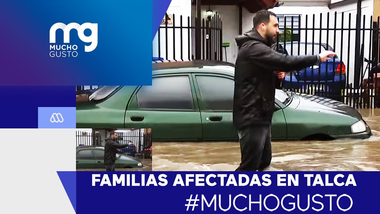Pasaje inundado en Talca: Familias piden ayuda para evacuar de las casas