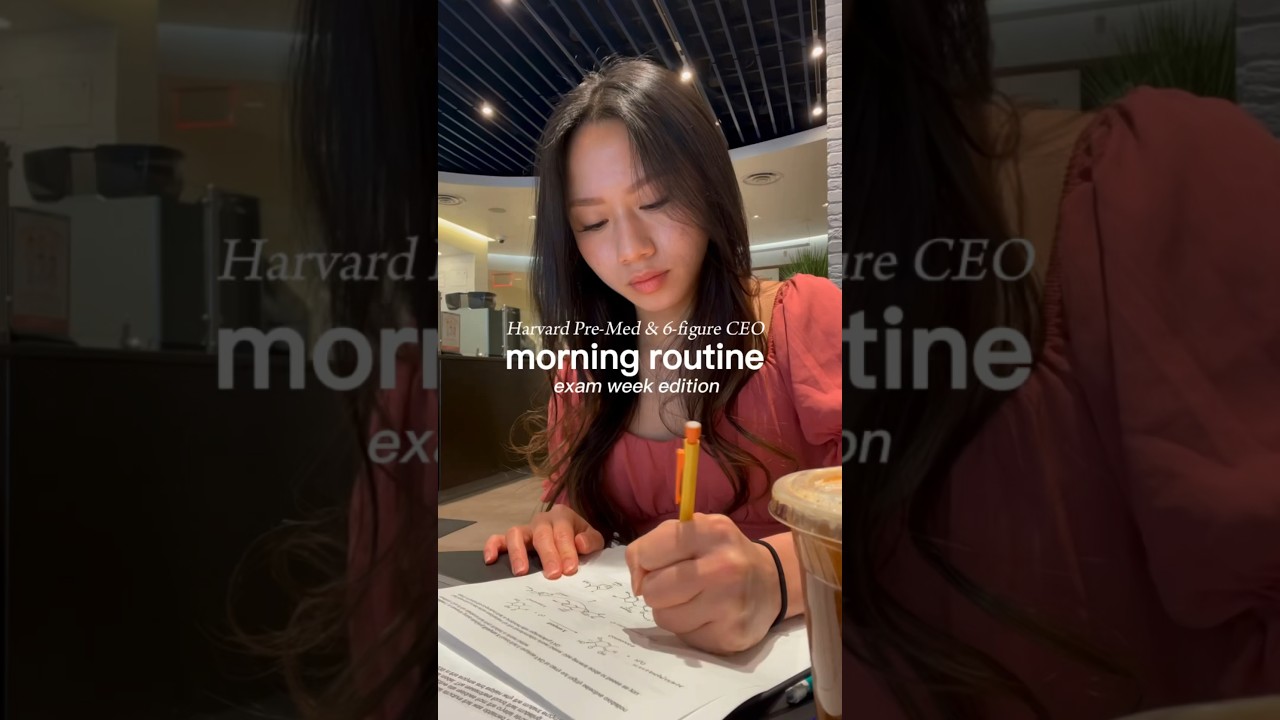 4 AM morning routine as a Harvard Pre-Med & 6-figure CEO *exam week*