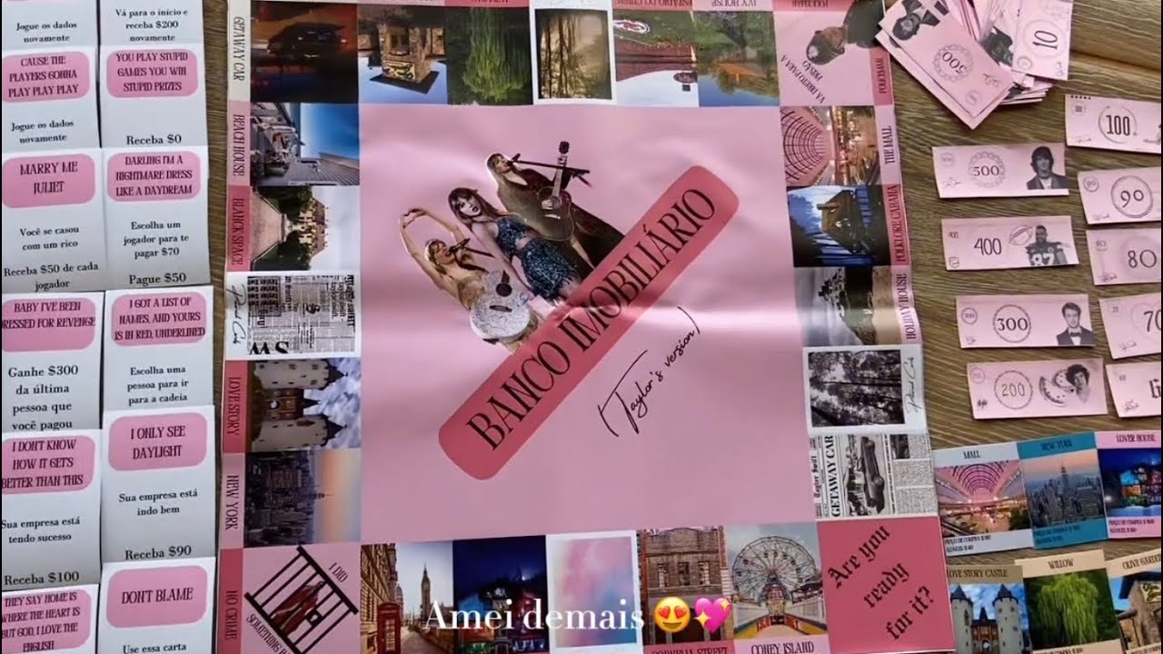 Banco imobiliário da Taylor Swift ✨🩷