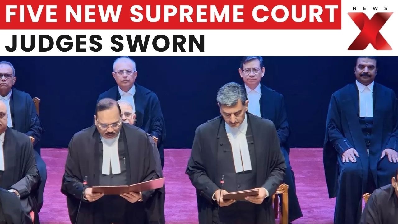 Five New Judges Sworn Into Supreme Court, Boosting Judicial Strength | Latest News | NewsX