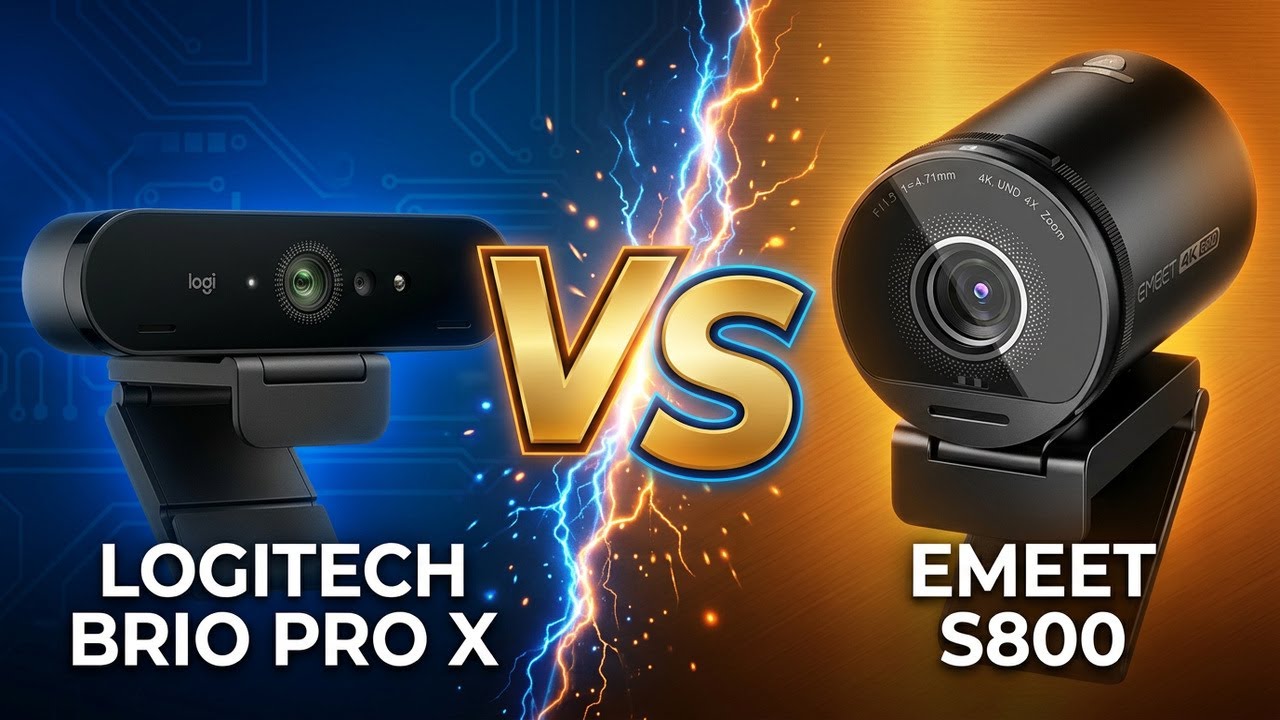 eMeet S800 4K Webcam VS Logitech Brio PRO X 4K