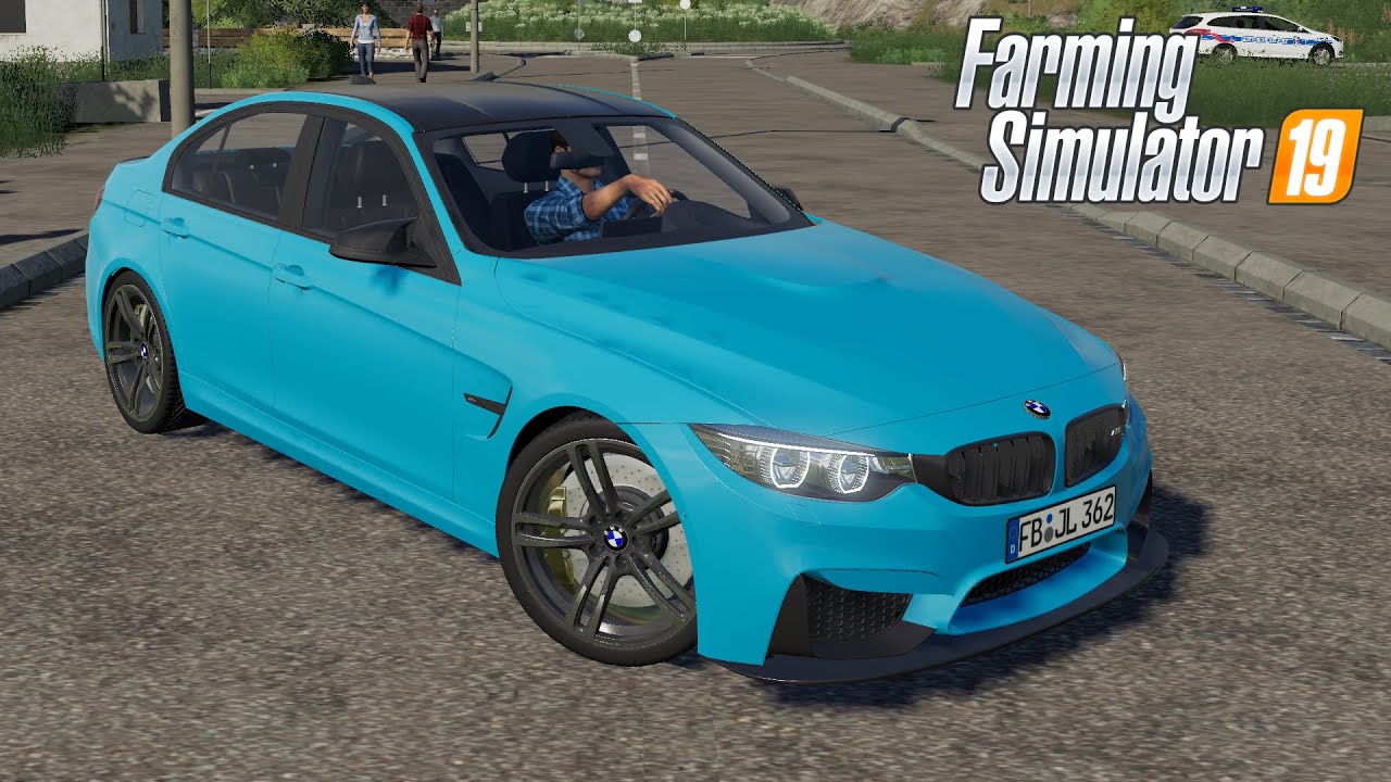 BMW M3 F80  - Farming Simulator 2019 [FS 19 LS 19 Car Vehicle Mod] #fs19 #car #bmw #farming #games