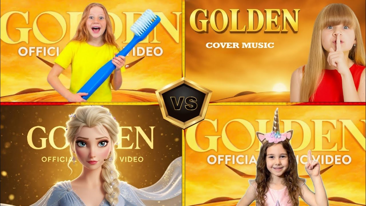GOLDEN 💫 Sierra & Rhia FAM🆚 NASTYA 🆚 ELSA ALL PRINCESS 🆚🆚 DIANA AND ROMA.WHO IS BEST?#golden