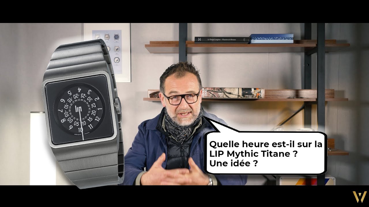 La nouvelle LIP Mythic Titane Automatique au poignet de Pierre