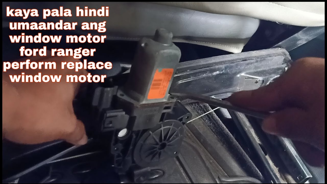 How to replace power window motor and mechanism for ranger