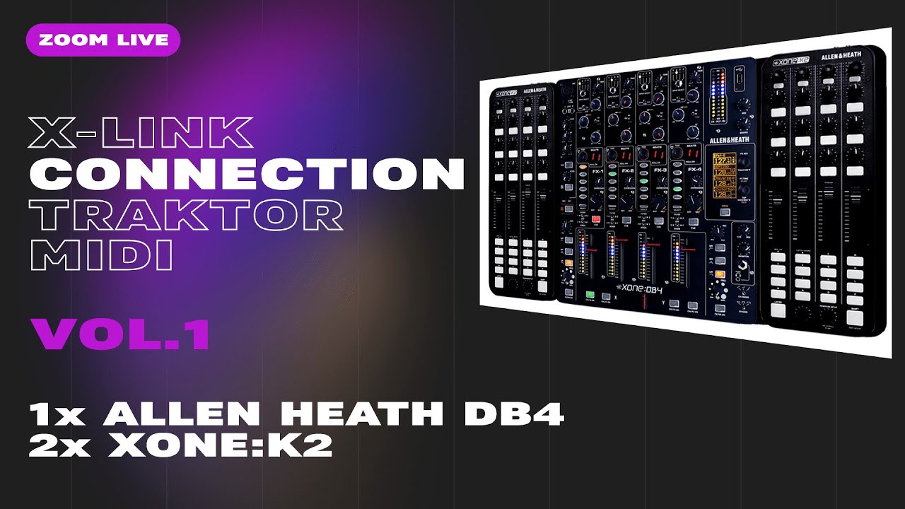 AllenHeath DB4 пара XONE K2 подключение Traktor Pro 3 [Vol.1]