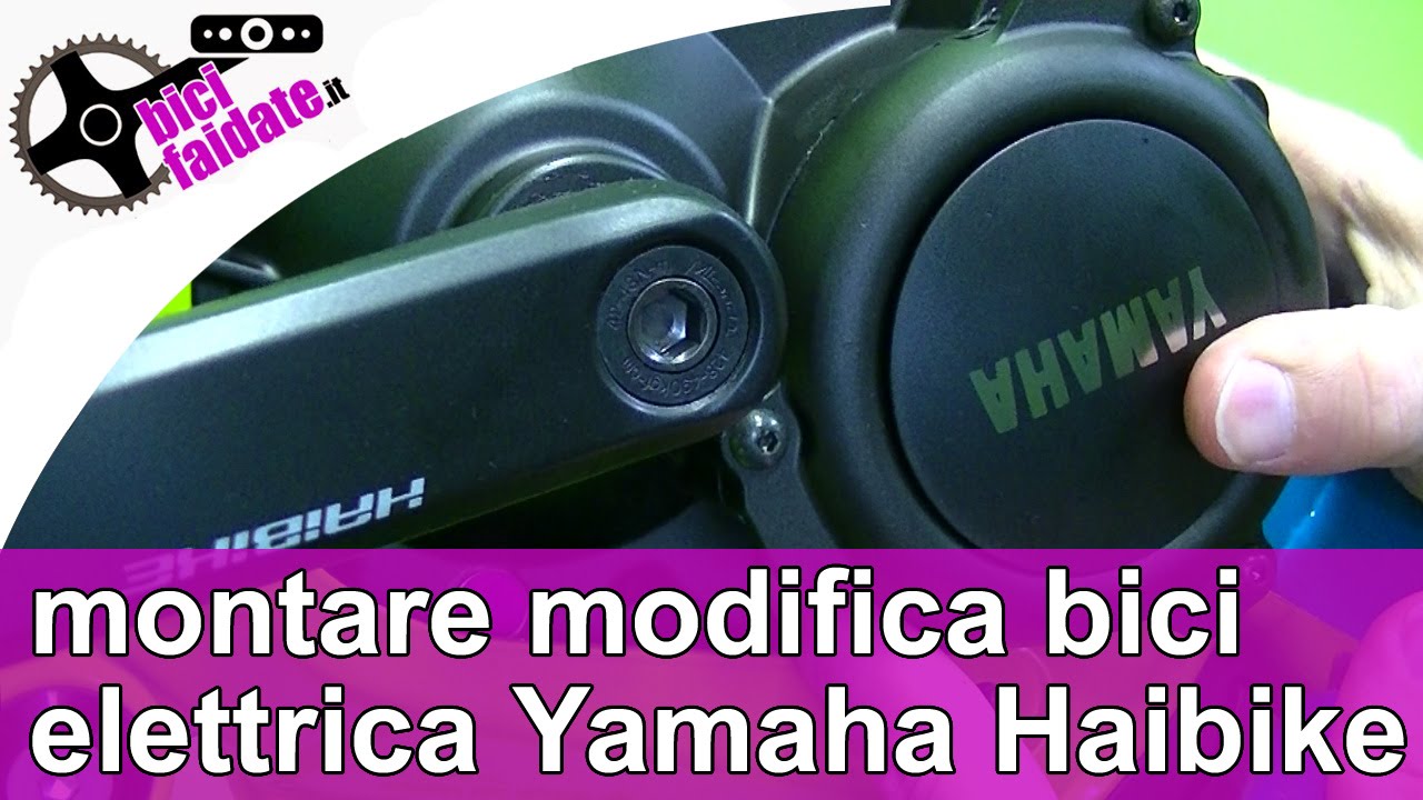 Come montare modifica bici elettrica Haibike motore Yamaha