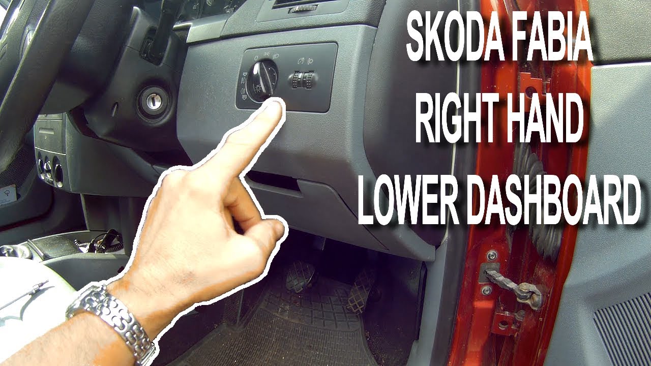 Панель приборов Skoda Fabia (99 - 07, правая нижняя часть)