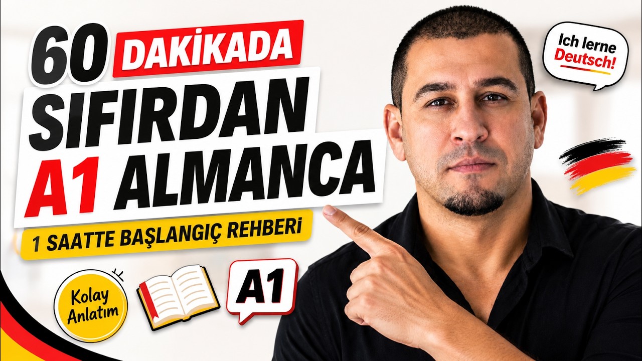60 Dakikada  Sıfırdan A1 Almanca öğreniyorum| Bu Metotla Almanca öğrenmek Garanti