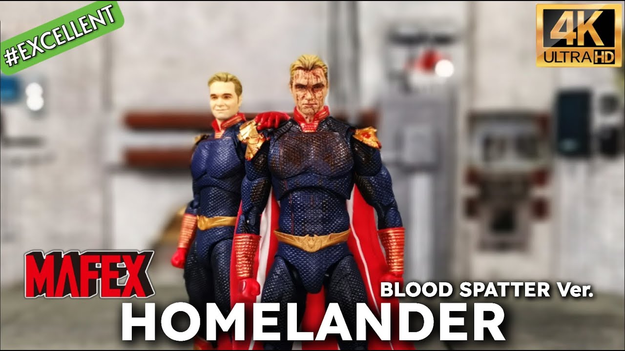 MAFEX Homelander BLOOD SPATTER Ver 1/12 action figure Unboxing REVIEW #mafex #theboys #homelander