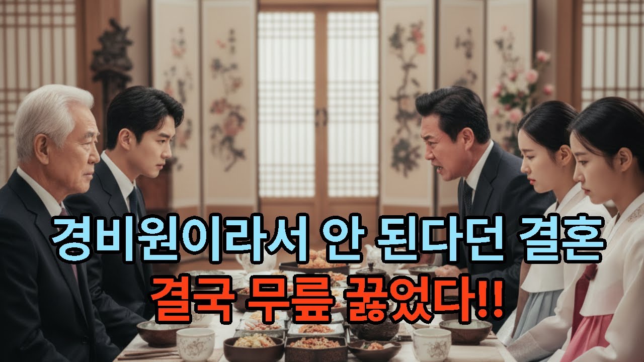 경비원이라서 안된다던 결혼, 결국 무릎꿇었다 !! (오디오 사연 각색)