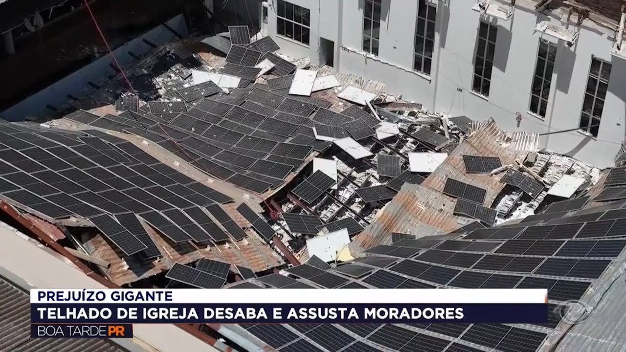 Telhado de Igreja Assembleia de Deus desaba em Londrina